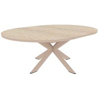 Gartentisch "Fellow" B 145/200 x T 145 x 75 cm, ausziehbar, Alu, Stahl, Sinterstein, sand