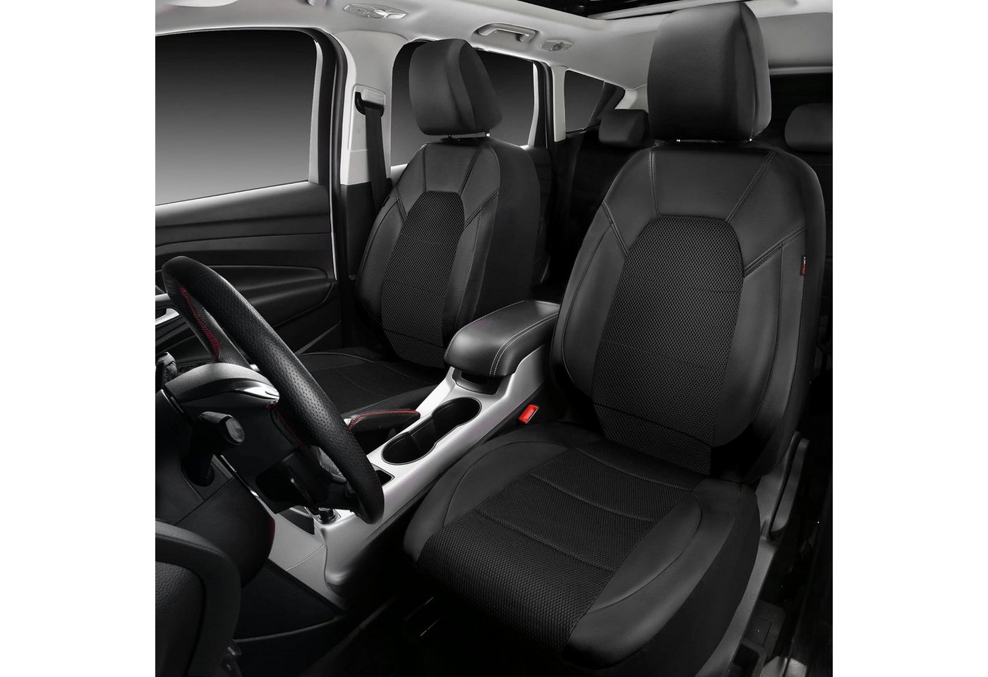 GarveeMore Autositzbezug Universal 9 Stück Autositzbedeckungen Vollständiges Set 5-Sitz – Bild 2 von 3
