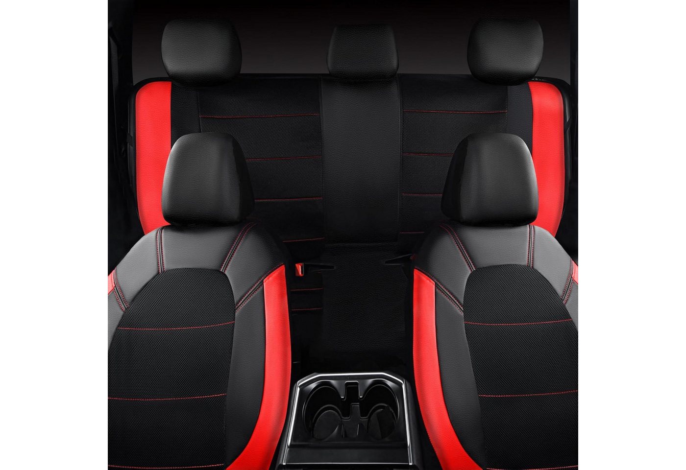 GarveeMore Autositzbezug Universal 9 Stück Autositzbedeckungen Vollständiges Set 5-Sitz – Bild 4 von 5