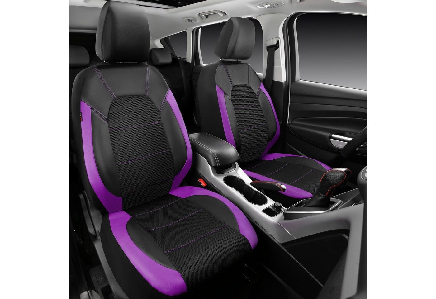 GarveeMore Autositzbezug Universal 9 Stück Autositzbedeckungen Vollständiges Set 5-Sitz – Bild 2 von 3