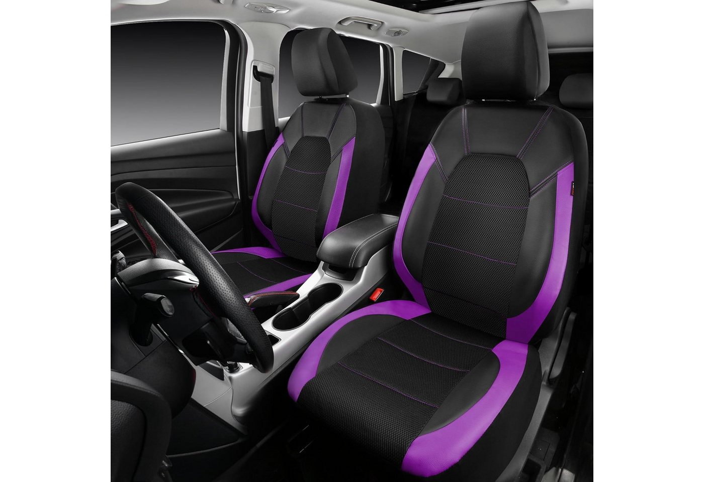 GarveeMore Autositzbezug Universal 9 Stück Autositzbedeckungen Vollständiges Set 5-Sitz – Bild 3 von 3