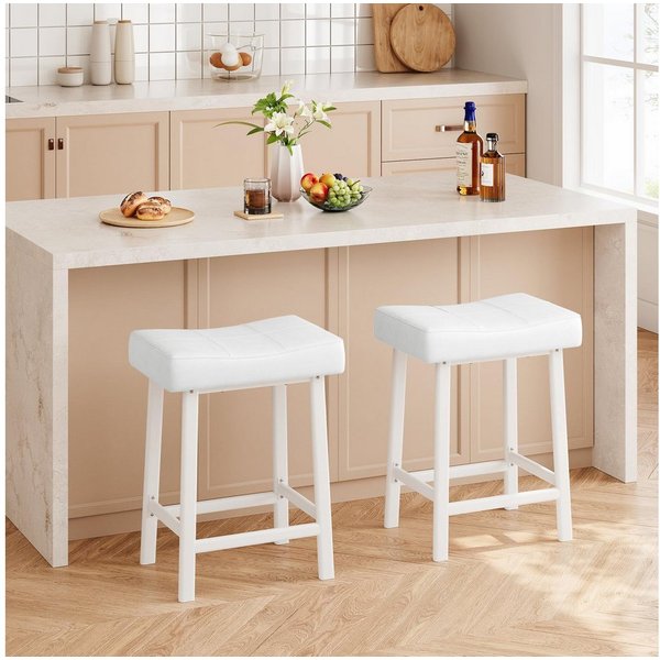 GarveeMore Barhocker aus PU-Leder, Barstuhl 2/4er Set Bistrostuhl Küchenhocker (2 St)