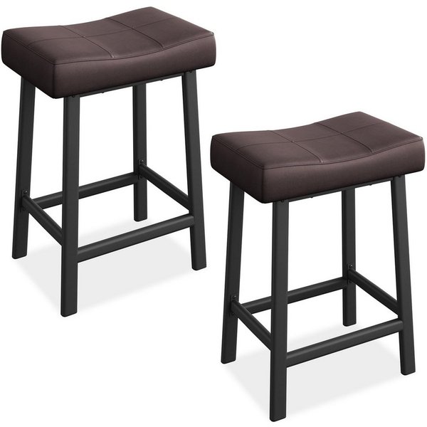GarveeMore Barhocker aus PU-Leder, Barstuhl 2/4er Set Bistrostuhl Küchenhocker (2 St)