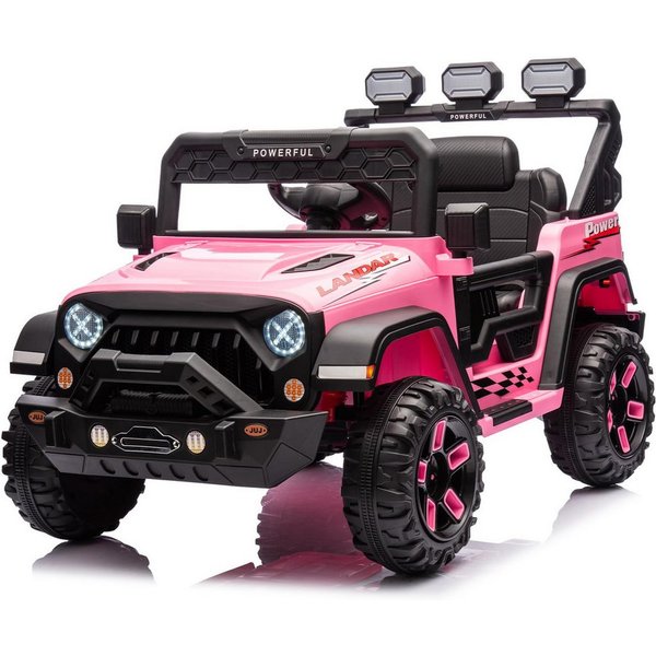 GarveeMore Elektro-Kinderquad Sicheres Kinder Elektroauto 12V mit Fernbedienung, 3 Geschwindigkeiten, Belastbarkeit 30 kg, (1-tlg), LED-Lichter, kabellos, Siche