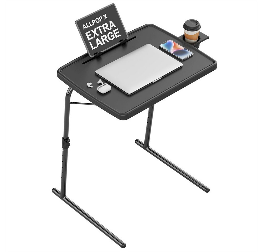 GarveeMore Klapptisch Tray Tisch, verstellbarer klappbarer Laptop Tisch mit Buchständer – Bild 2 von 5