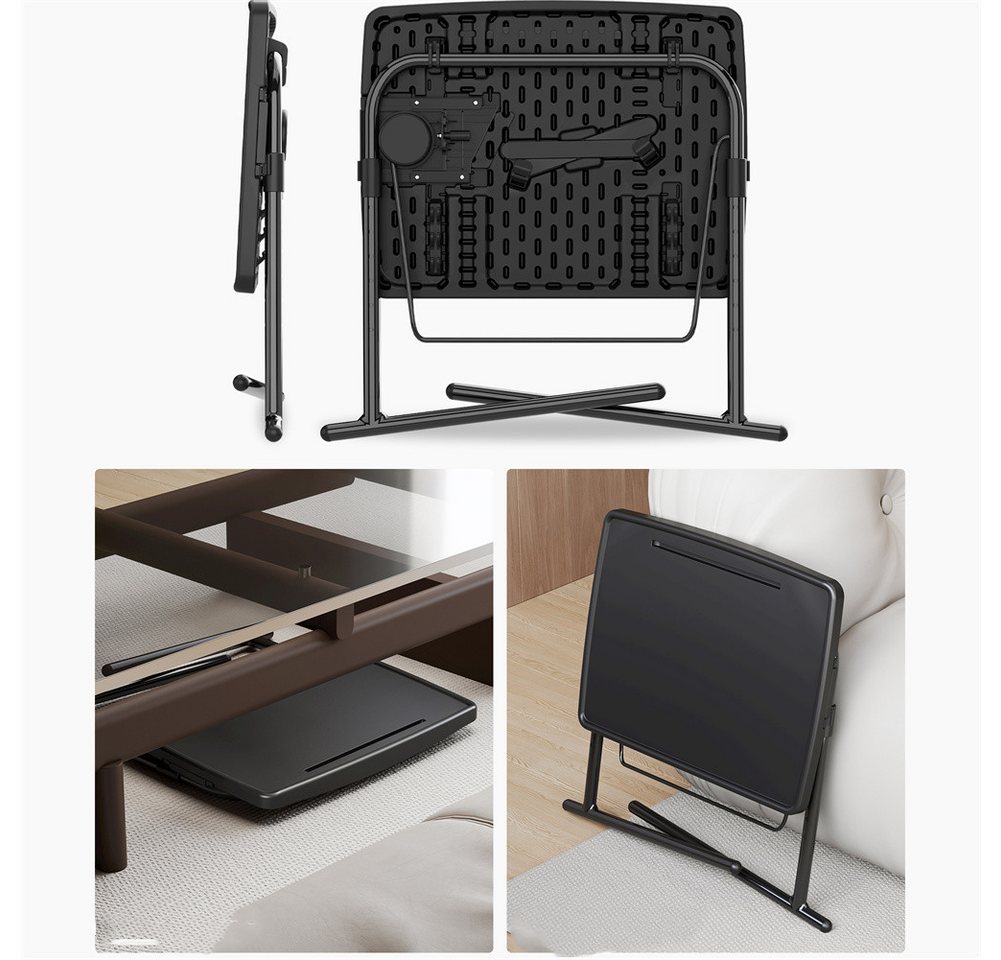 GarveeMore Klapptisch Tray Tisch, verstellbarer klappbarer Laptop Tisch mit Buchständer – Bild 4 von 5