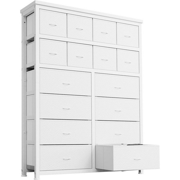 GarveeMore Kommode Aufbewahrungsschrank mit 16 Schubladen 103*30*130cm