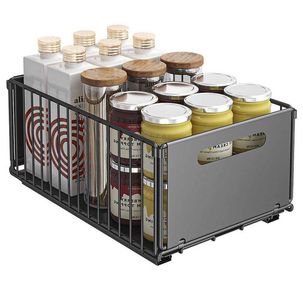 GarveeMore Küchenorganizer-Set 1 Stück Teleskopschublade, Faltbare Schrank Organizer, (1-tlg) – Bild 2 von 5