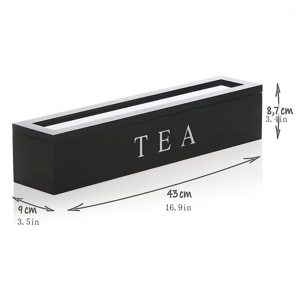 GarveeMore Küchenorganizer-Set Teebeutel Halter mit 6 Fächern für Schublade Regal Countertop – Bild 2 von 5