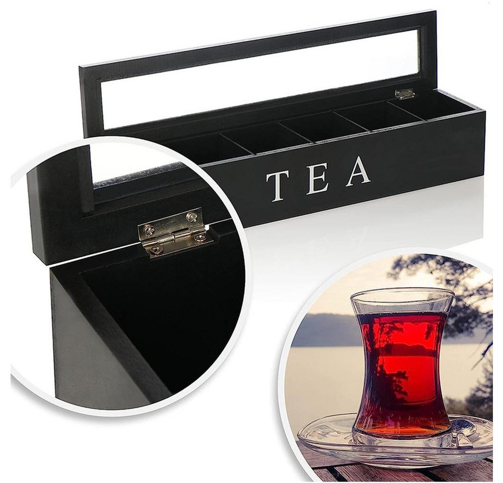 GarveeMore Küchenorganizer-Set Teebeutel Halter mit 6 Fächern für Schublade Regal Countertop – Bild 3 von 5