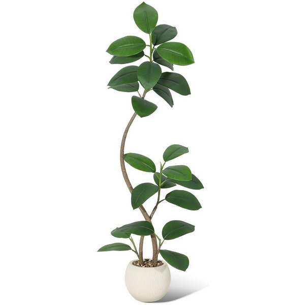 Kunstbaum Künstlicher Geigenfeigenbaum Kunstpflanzen Künstliche Zimmerpflanze, GarveeMore, Höhe 210 cm