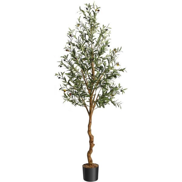 Kunstbaum Olivenbaum Künstlich, Künstliche Pflanzen Groß Olivenbaumpflanze, GarveeMore, Höhe 150 cm
