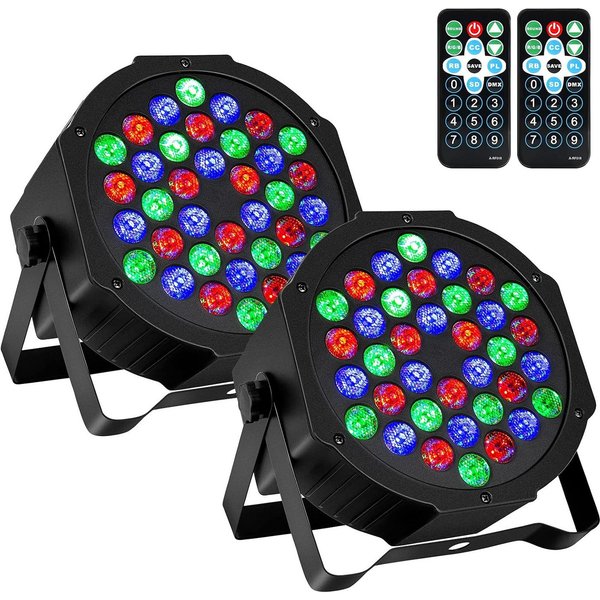 GarveeMore LED Discolicht 36LEDs Disco Partylicht DMX & Fernbedienung für Events