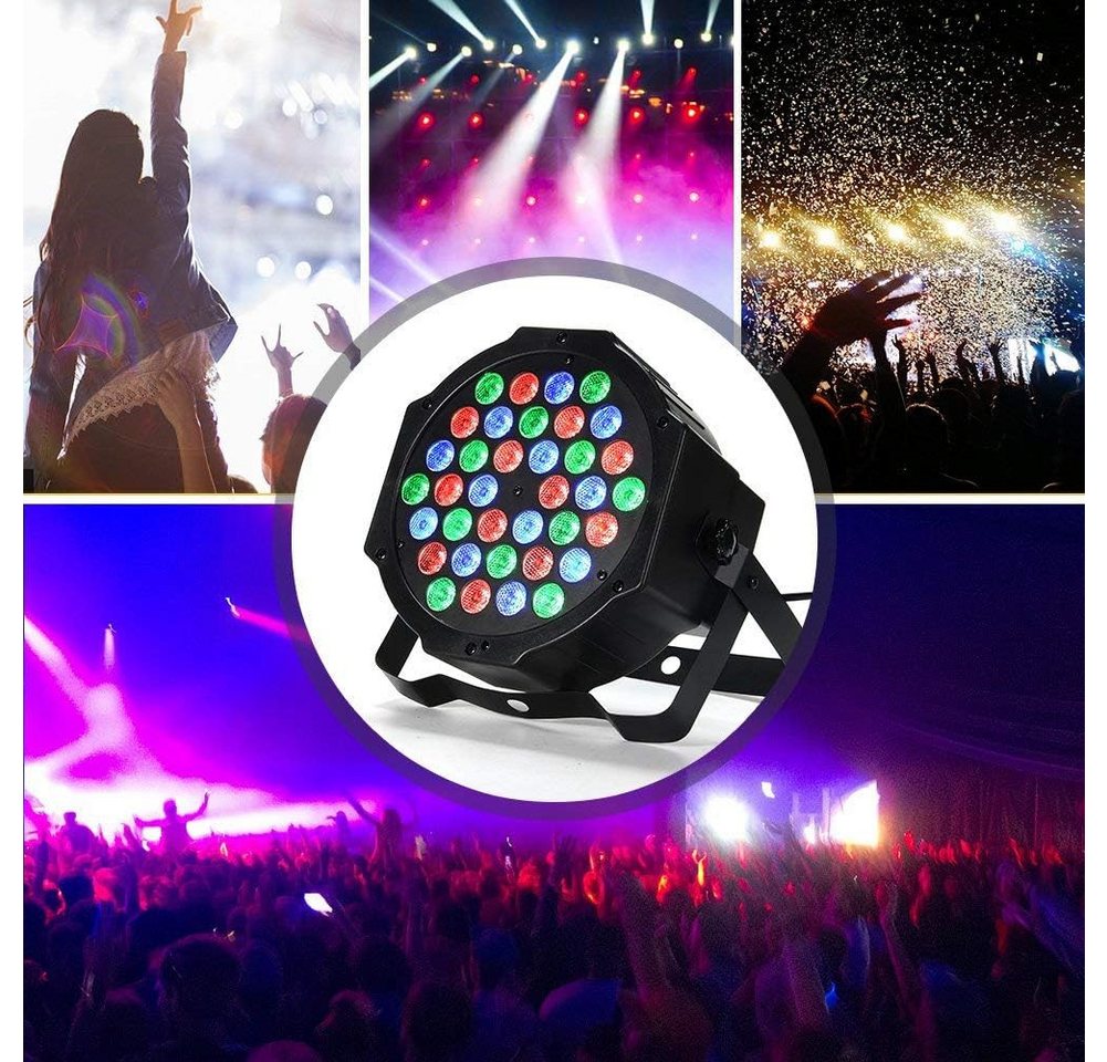 GarveeMore LED Discolicht 36LEDs Disco Partylicht DMX & Fernbedienung für Events – Bild 2 von 5