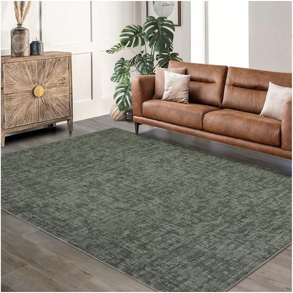 GarveeMore Teppich, rechteckig, Höhe: 7 mm, Teppich Wohnzimmer Moderner Einfarbig Kurzflor Waschbarer