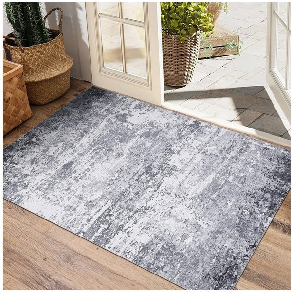 GarveeMore Teppich Abstraktes Muster, rechteckig, Höhe: 5 mm, Perfekt für reduzierte, aber designorientierte Wohnkonzepte