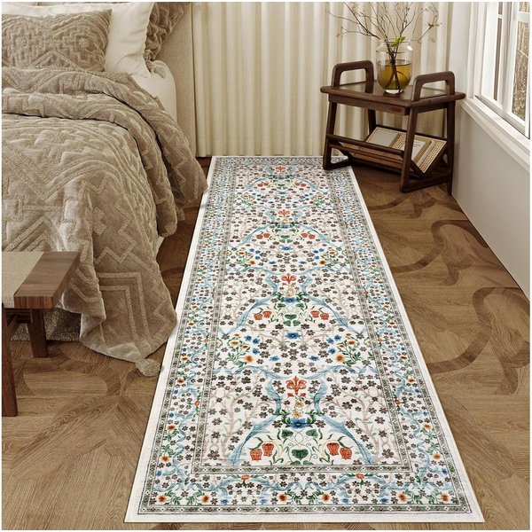 GarveeMore Teppich Blütenzauber, rechteckig, Höhe: 5 mm, In mehreren Farbkombinationen für unterschiedliche Wohnstile