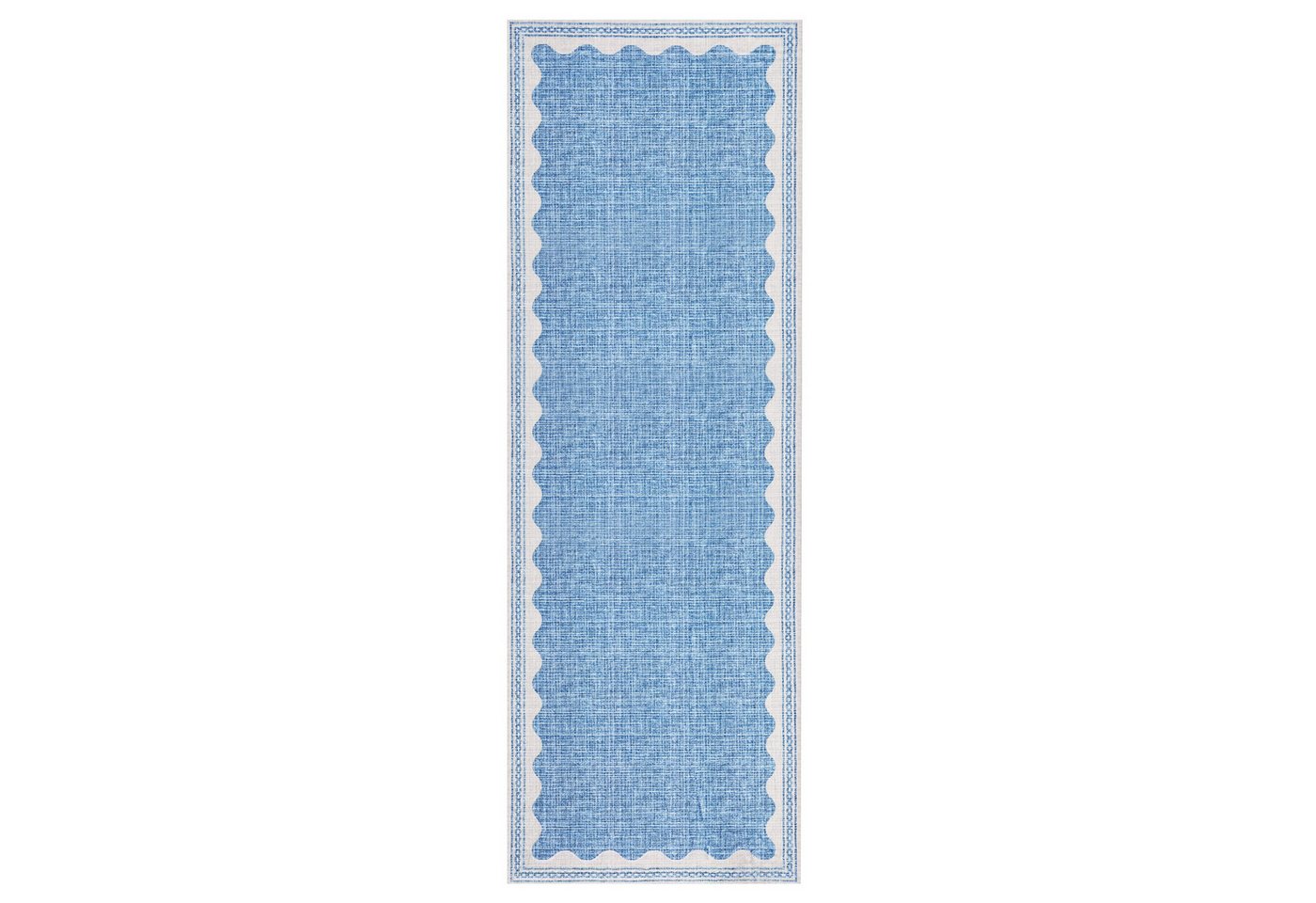 GarveeMore Teppich Doora, rechteckig, Höhe: 7 mm, mit besonders weichem Flor, Kurzflor, modern, wellenförmiger Bordüre – Bild 5 von 5