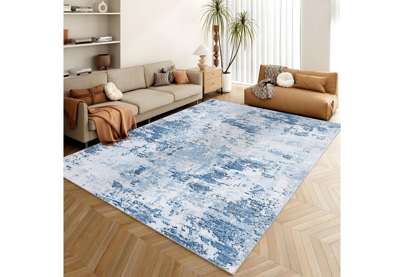 GarveeMore Teppich Farbspiel, rechteckig, Höhe: 5 mm, Passt zu Modern Abstract, Contemporary und minimalistischen Interiors – Bild 2 von 5
