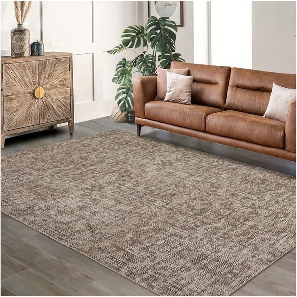 GarveeMore Teppich, rechteckig, Höhe: 7 mm, Teppich Wohnzimmer Moderner Einfarbig Kurzflor Waschbarer