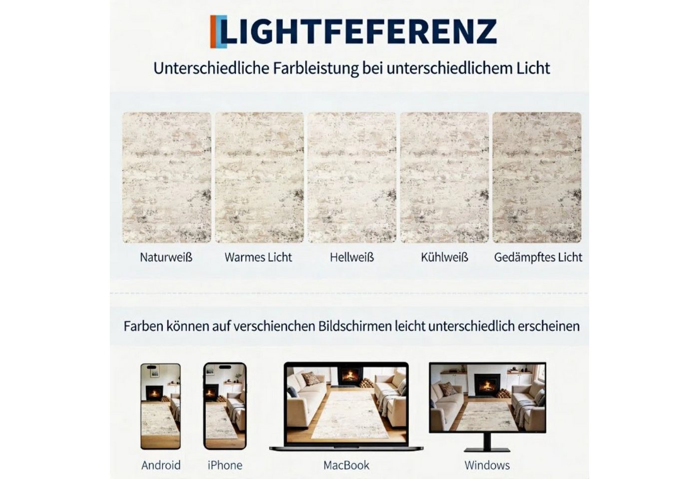 GarveeMore Teppich Moderner Abstrakter Teppich mit Künstlerischem Design für Wohnzimmer, rechteckig, Höhe: 5 mm – Bild 5 von 5