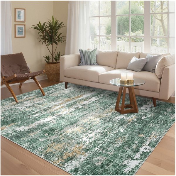 GarveeMore Teppich Moderner Abstrakter Teppich mit Künstlerischem Design für Wohnzimmer, rechteckig, Höhe: 5 mm