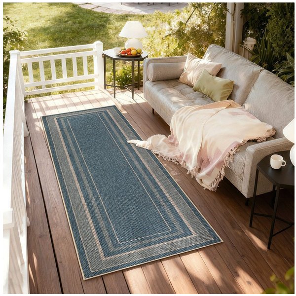 GarveeMore Teppich Rutschfester, waschbarer Teppich mit niedrigem Flor im Leinen-Look, rechteckig, Höhe: 5 mm
