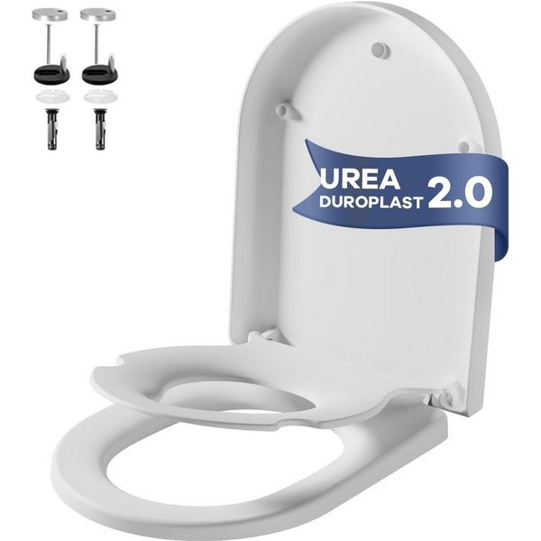 GarveeMore WC-Sitz mit Schnellverschluss,Toilettensitz Kinder,Mit Kindersitz, Toilettendeckel,Abnehmbarer Klodeckel aus Bruchsicherem Duroplast
