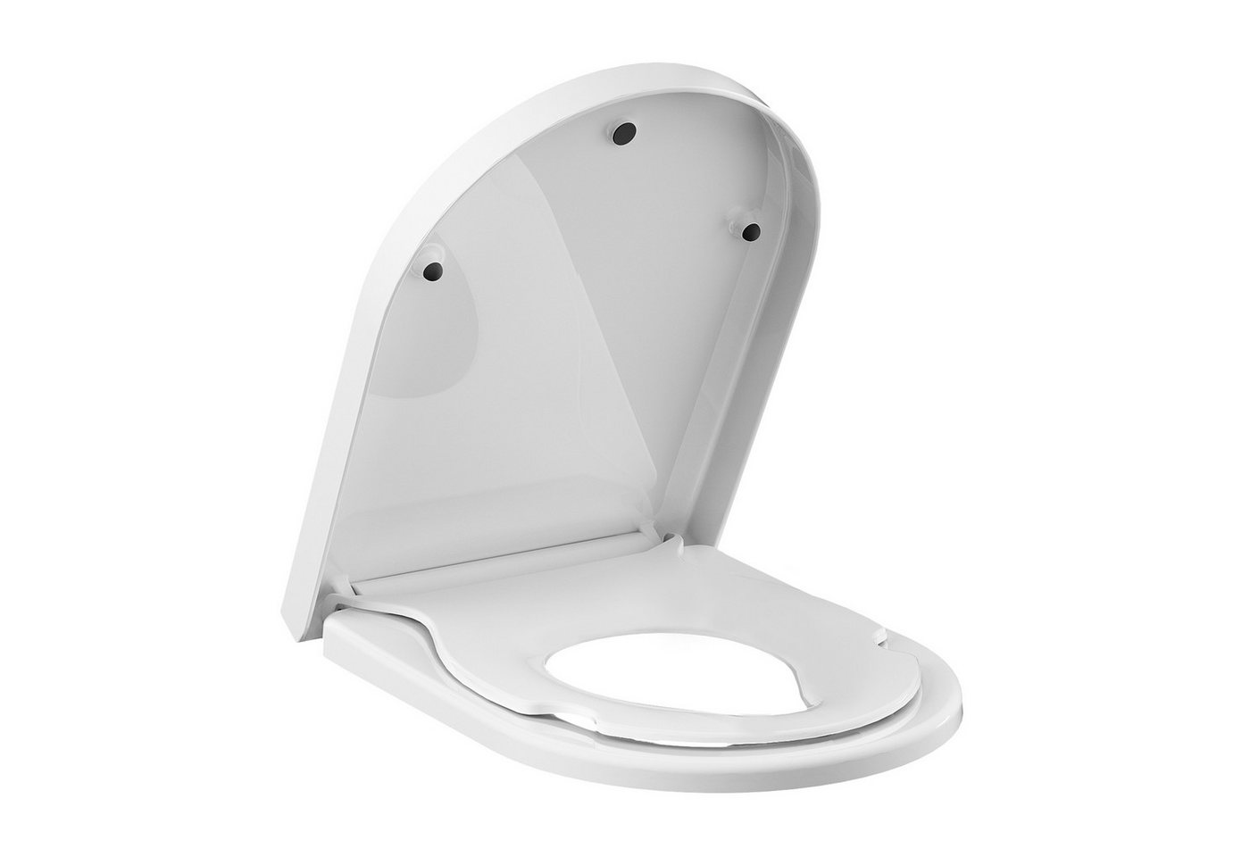 GarveeMore WC-Sitz Toilettendeckel mit Kindersitz,2-in-1,Soft-Close,Klobrille in D-Form – Bild 2 von 5