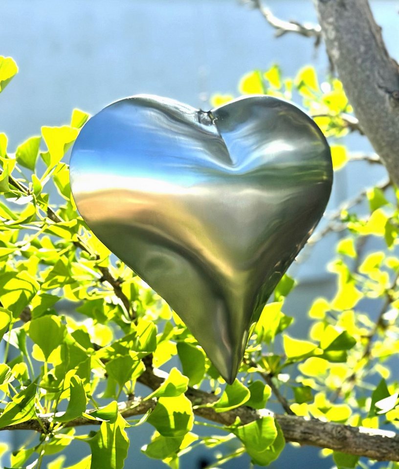 Gasper Hängedekoration Edelstahl HERZ, Herzhänger, Edelstahlherz 25cm. MATT. – Bild 4 von 4