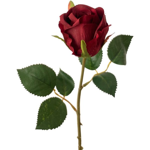 Kunstblume Kunstblume, Seidenblume, ROSE. Ca 45cm. Rose, Rosen 1 Stück. ROT, Gasper