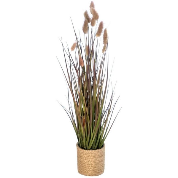 Kunstgras Künstliches Lagurusgras, Kunstgras im Topf ca. 60cm, Gasper