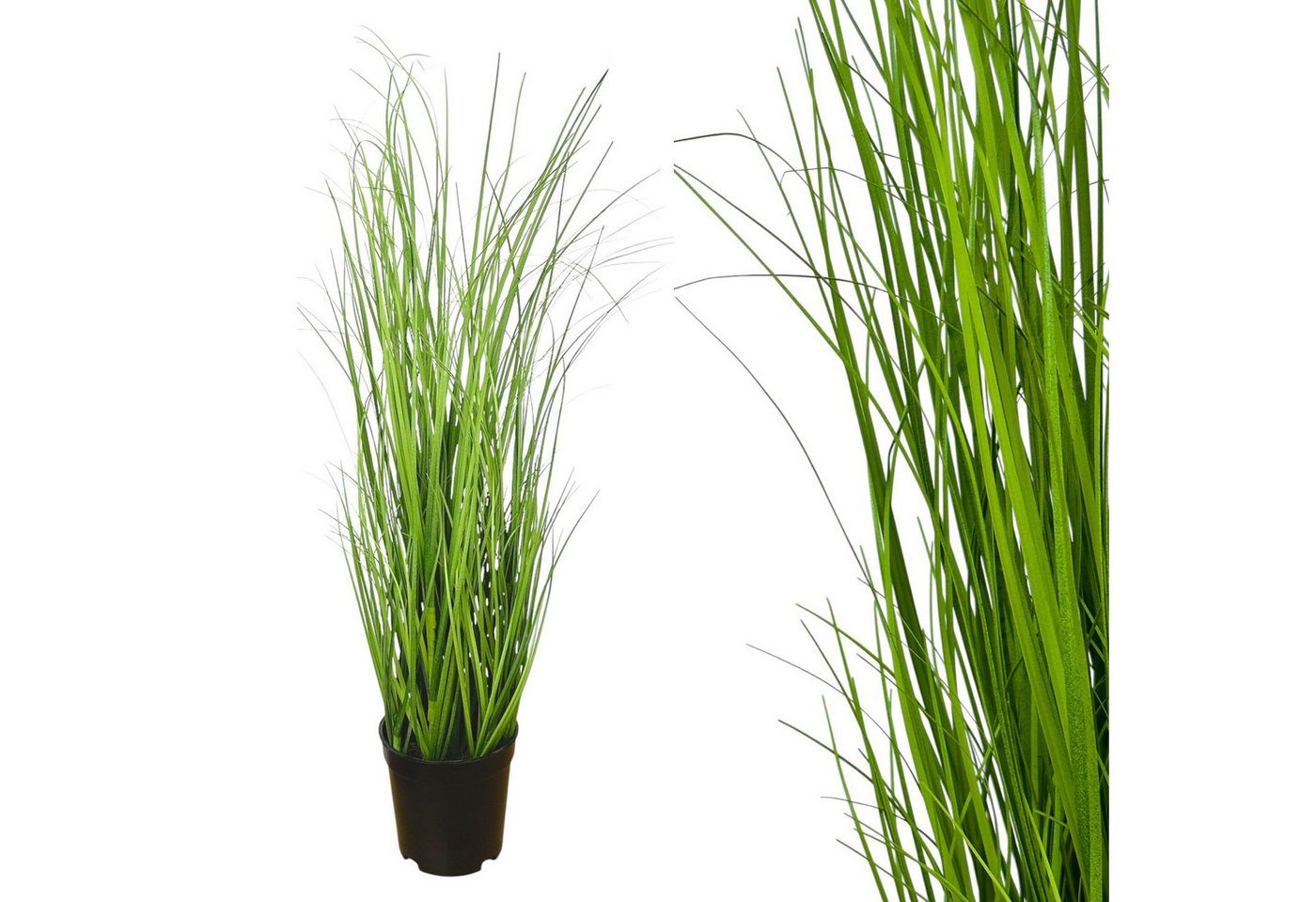 Kunstgras Kunstpflanze Gras, GRASBUSCH IM TOPF. Ca. 50cm. OHNE Übertopf., Gasper – Bild 3 von 3
