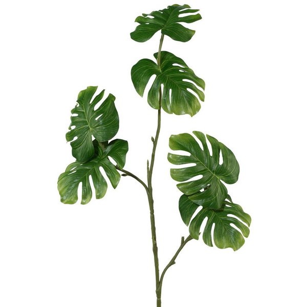 Kunstzweig Kunstpflanze SPLITPHILOZWEIG, 80cm Philodendron mit 6 Blättern, Gasper, Höhe 80.00 cm