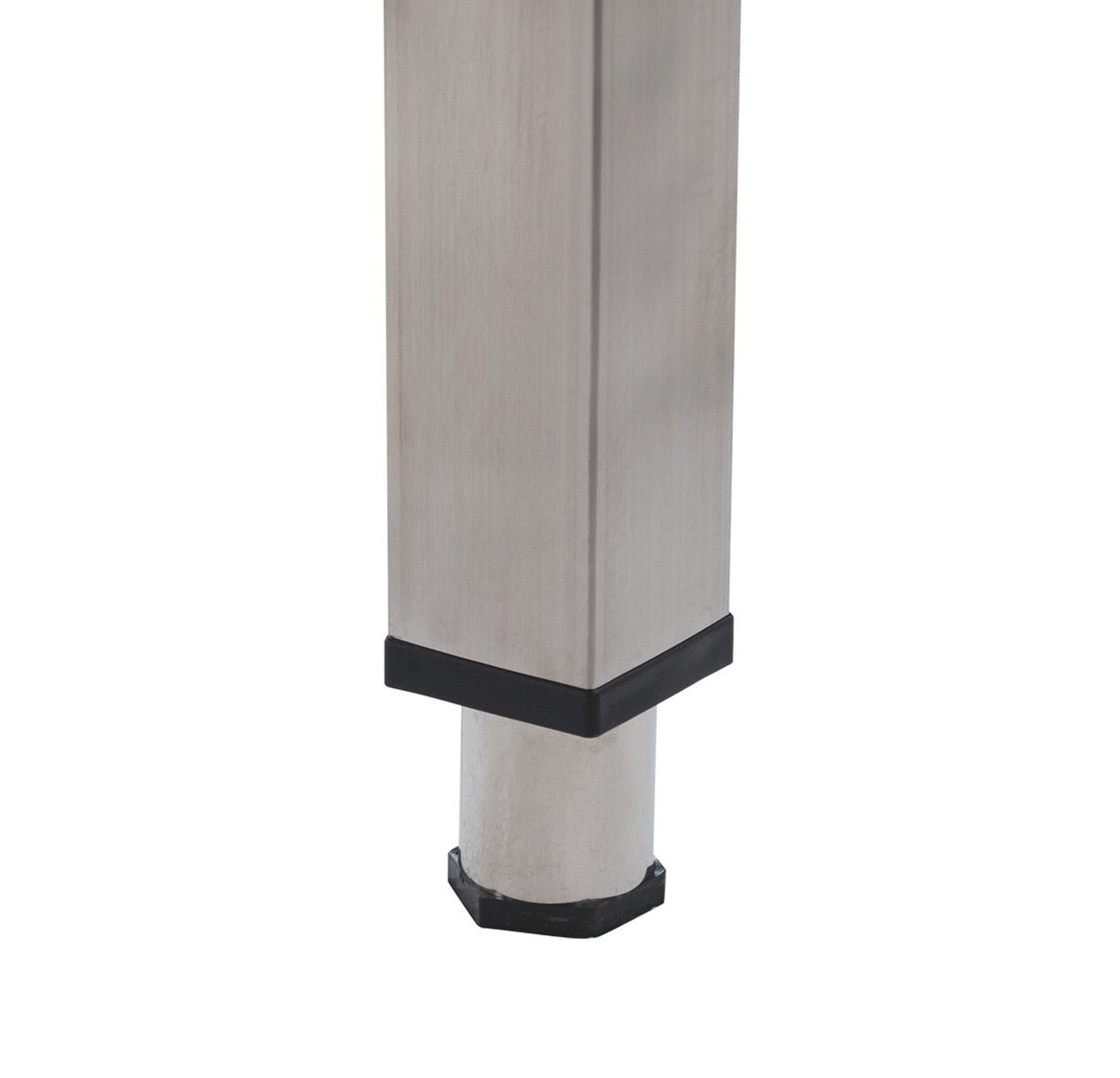 GastroHero Arbeitstisch Edelstahl Arbeitstisch BASIC 180x70 cm mit Grundboden Chrom-Nickel, Höhenverstellbare Füße, verstärkte Arbeitsplatte, AISI 201 – Bild 2 von 3