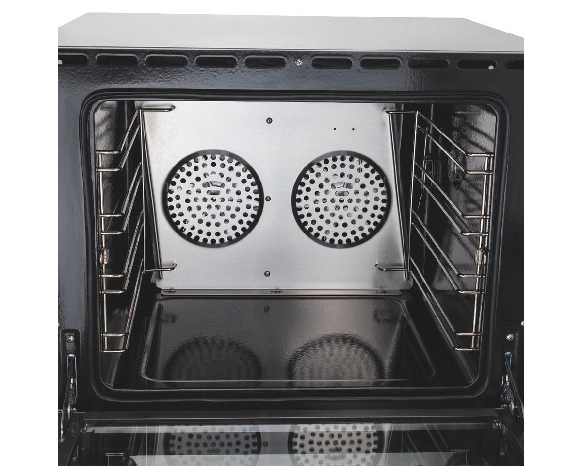 GastroHero Dampfbackofen Heißluftofen 4 Bleche Umluft Backofen Gastro Heißluftofen 4 Bleche Umluft Backofen Gastro, Zwei Lüfterräder für gleichmäßige Umluft, ab – Bild 4 von 5