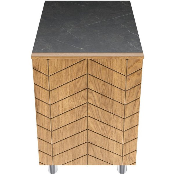 Gastronics Pizzaofen Kassentisch Premium 80 x 85 x 87 cm schwarzer Compact LED