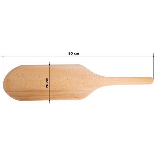 Gastronics Pizzaschieber Pideschaufel aus Holz einteilig Premium Line