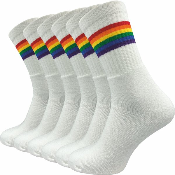 GAWILO Socken mit Regenbogen Flagge, Pride- & LGBTQ Statement (6 Paar) Zeigen Sie Ihren Support der LGBTQ Community