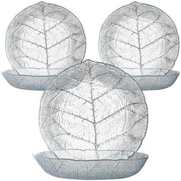 Luminarc Gebäckteller Luminarc Aspen Teller tief 21 cm 6er Set, Glas, (Spar-Set)