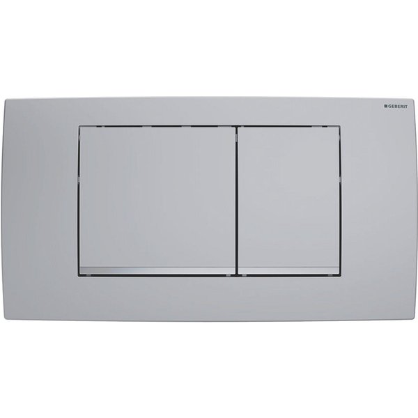 GEBERIT Betätigungsplatte GE Twinline30 BetPl.für 2-Mengen-Sp mattchrom-lackiert easy-to-clean,2- Mengen Spülung, chrommatt