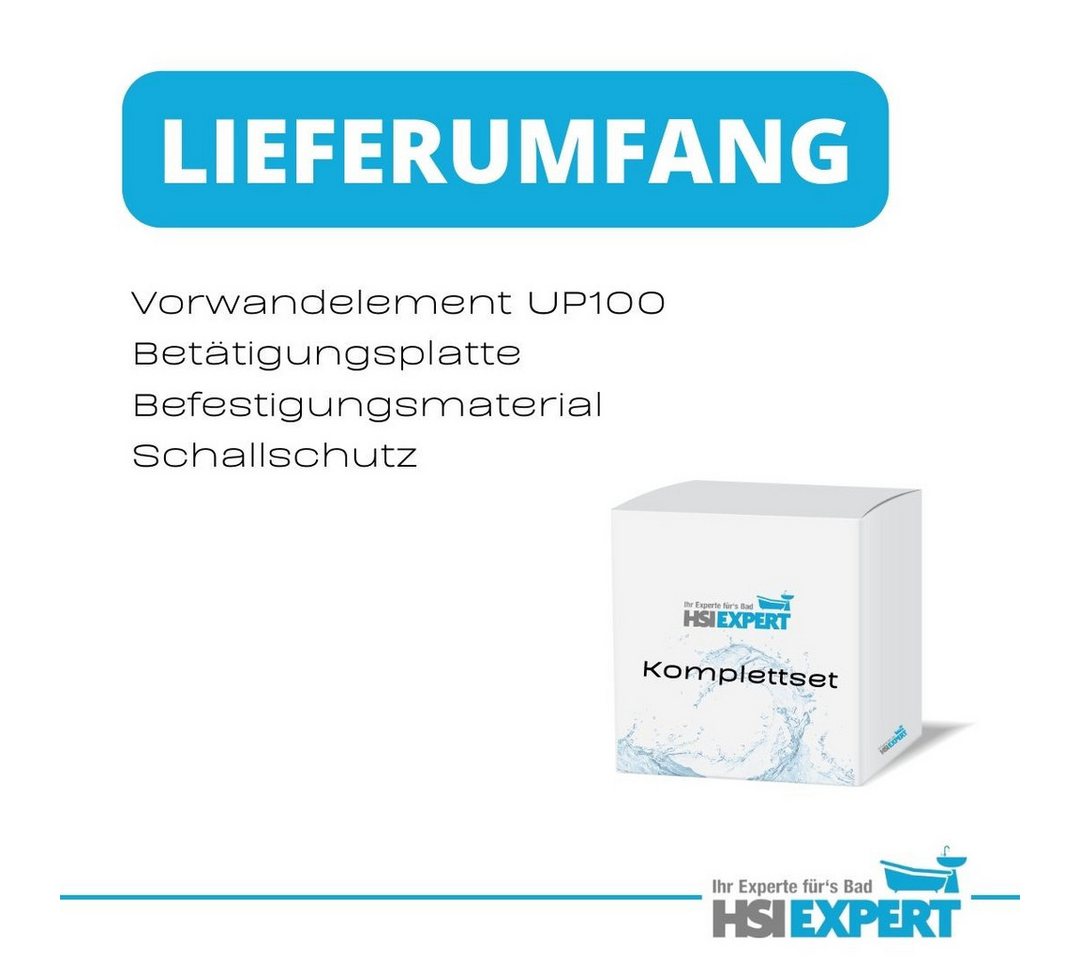 GEBERIT Vorwandelement WC Vorwandelement Drückerplatte weiß Einwurfschacht Delta 51, Spar-Set – Bild 2 von 5