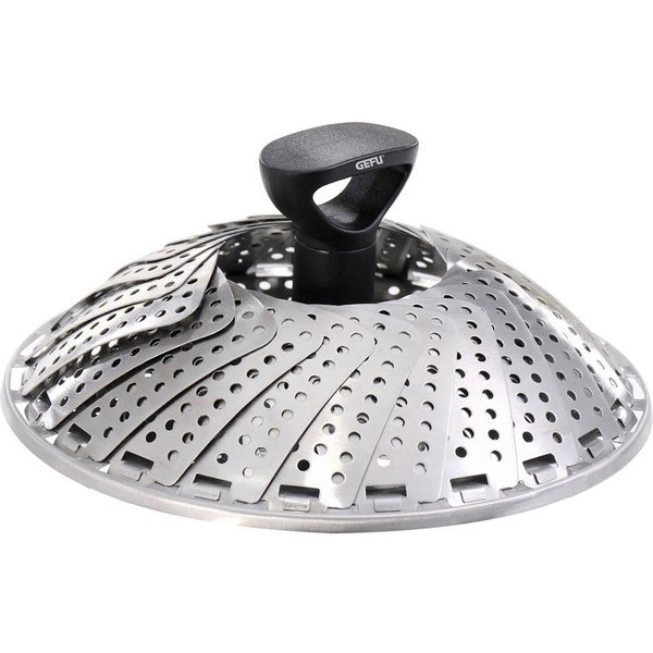 GEFU Dampfgartopf VITALA, Edelstahl (1-tlg), faltbare Dünstschale, Ø 27 cm, Edelstahl, Induktion