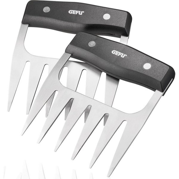GEFU Fleischgabel BBQ, ergonomisch geformte Griffe für einen perfekten Halt, 2-teilig