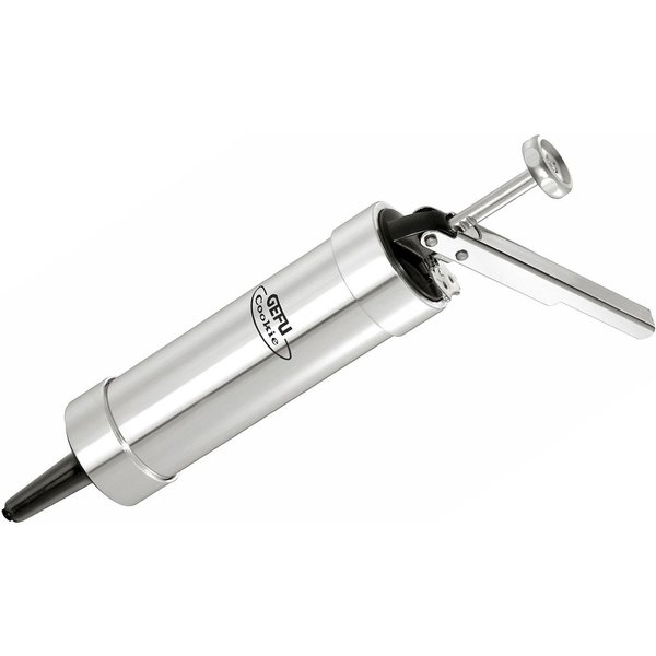GEFU Gebäckpresse COOKIE, (Set, 25-tlg., mit 20 Motiven, 4 Spritztüllen), vielseitig, präzise Dekoration, robust und langlebig