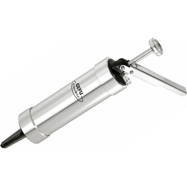 GEFU Gebäckpresse COOKIE, (Set, 26-tlg., mit 20 Motiven, 4 Spritztüllen, 1 Silikon Backmatte), vielseitig, präzise Dekoration, robust und langlebig