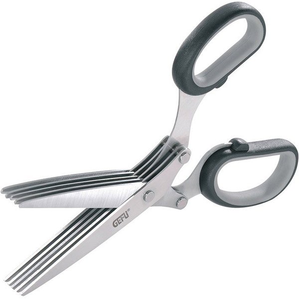 GEFU Kräutermühle Kräuterschere CUTARE Edelstahl Küchenschere Schere