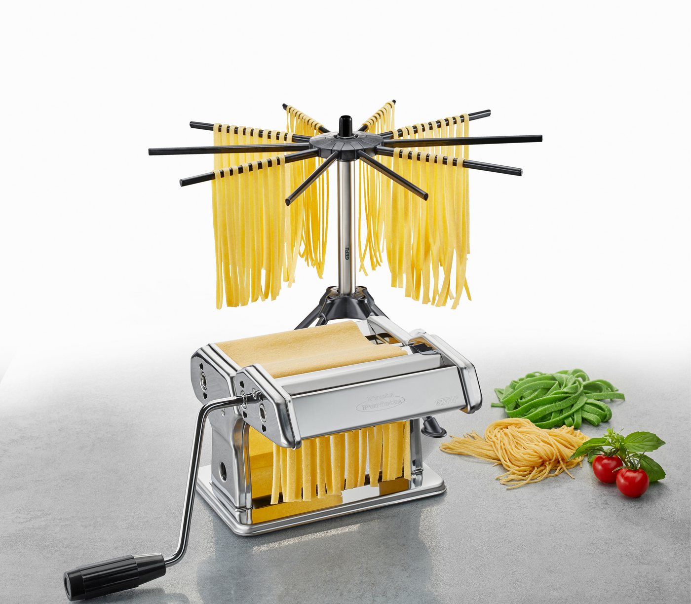 GEFU Nudelmaschine PASTA PERFETTA, 3 Nudelsorten, 10 Trocknungsarme – Bild 2 von 2