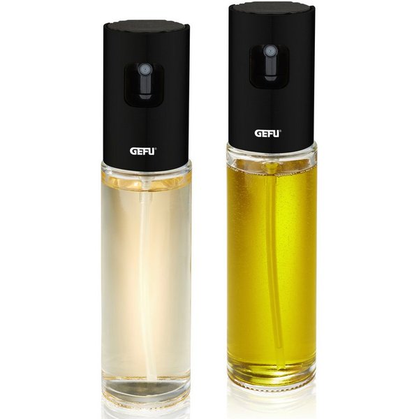 GEFU Ölspender Öl & Essig-Sprüher NEVA, 2er Set, (Set, 2-tlg), mit 2-in-1 Sprühkopf, für feinen Sprühnebel oder gleichmäßigen Strahl