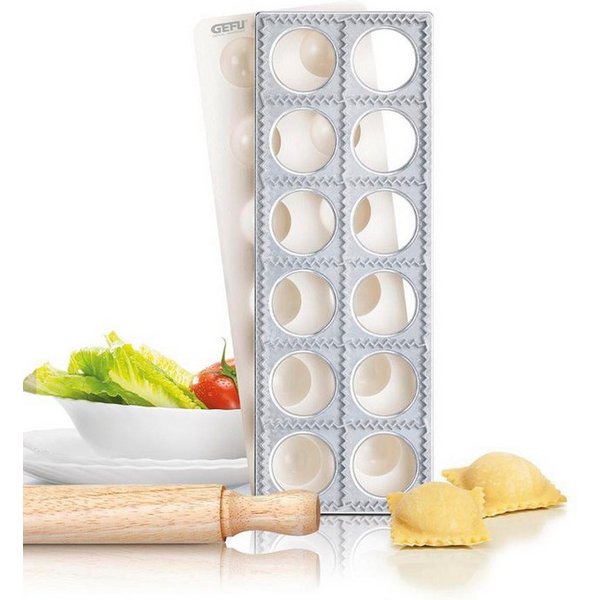 GEFU Ravioliform TASCA, (Set 3-tlg), platzsparendes Design, ideal für Ravioli und Maultaschen